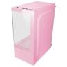 Caja ordenador mars gaming mcsep matx cristal templado rosa