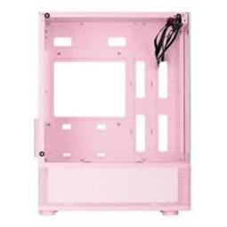 Caja ordenador mars gaming mcsep matx cristal templado rosa