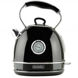 Termo calentador de agua bourgini nostalgic thermo kettle negro 1.7l - Imagen 1