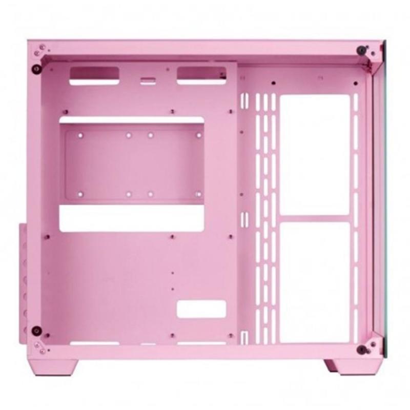 Caja ordenador mars gaming mcv4p premium custom xxl cristal templado rosa