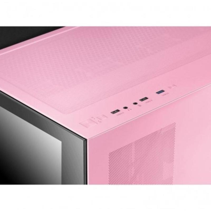 Caja ordenador mars gaming mcv4p premium custom xxl cristal templado rosa