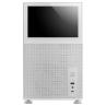 Caja ordenador mars gaming mclcd matx cristal templado pantalla ips 8pulgadas blanco