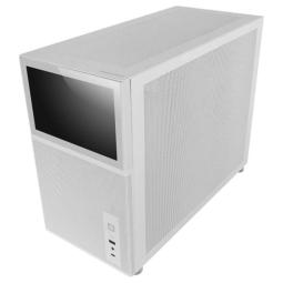 Caja ordenador mars gaming mclcd matx cristal templado pantalla ips 8pulgadas blanco