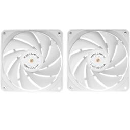 Ventilador mars gaming mfnclx2w 2 x 120mm blanco