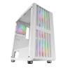 Caja ordenador mars gaming mcvault atx argb cristal templado blanco