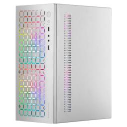 Caja ordenador mars gaming mccore matx frgb cristal templado blanco