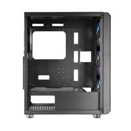 Caja ordenador mars gaming mcvault atx argb cristal templado negro