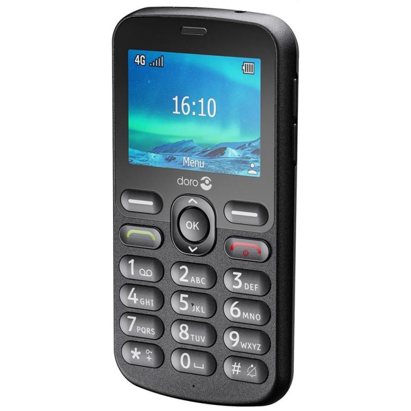 Telefono movil doro 1880 - 2.4pulgadas - 4g - negro