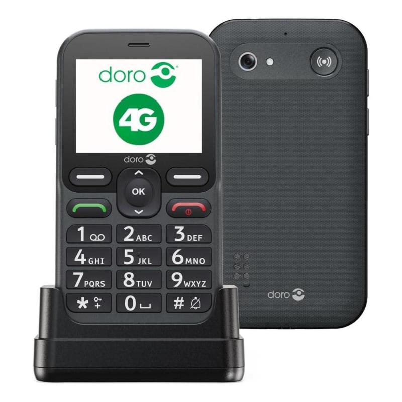 Telefono movil doro leva l10 - 2.4pulgadas - 4g - grafito