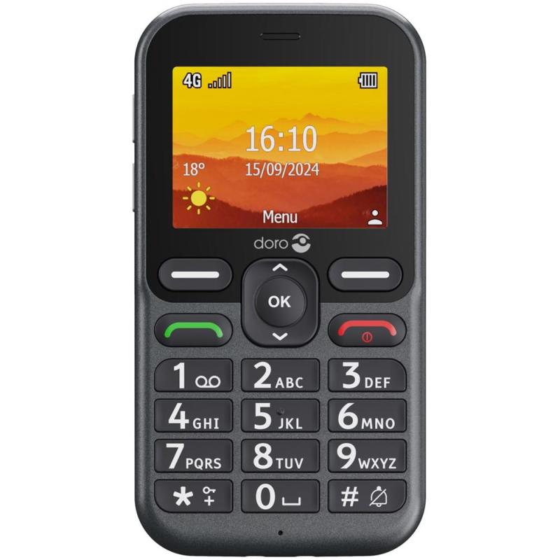 Telefono movil doro leva l10 - 2.4pulgadas - 4g - grafito