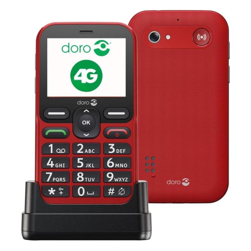 Telefono movil doro leva l10 - 2.4pulgadas - 4g - rojo