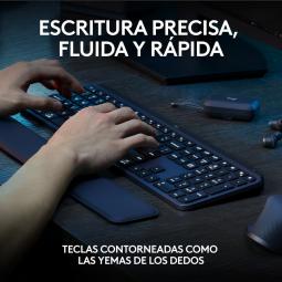 Teclado + raton logitech mx keys s combo inalambrico grafito español