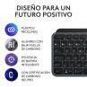 Teclado + raton logitech mx keys s combo inalambrico grafito español