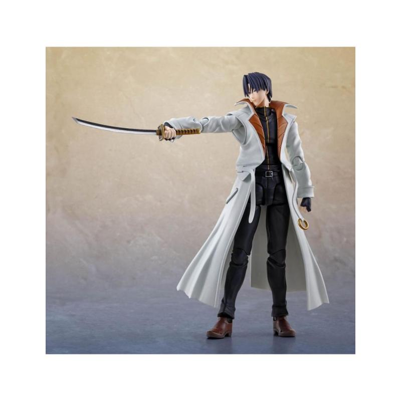 Aoshi shinomori figura 165 cm rurouni kenshin sh figuarts