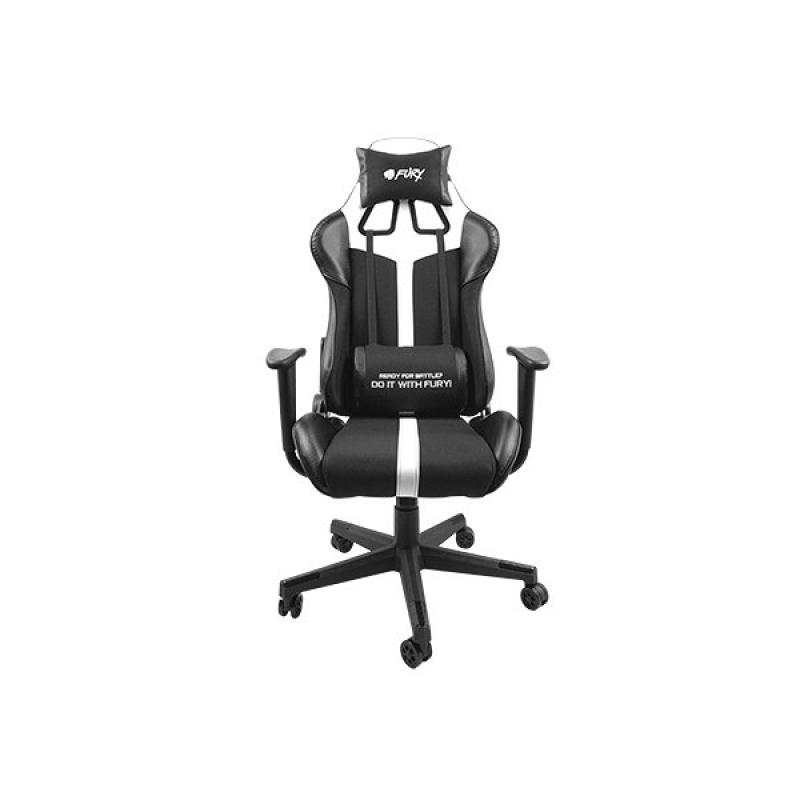 Silla gaming fury avenger xl negra - blanca - Imagen 1