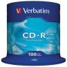 Verbatim cd - r 700mb 48x tarrina 100 unidades datalife extra protection