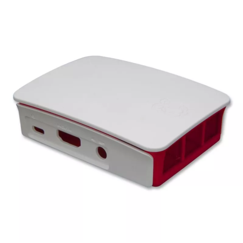 Carcasa raspberry pi 3 roja y blanca