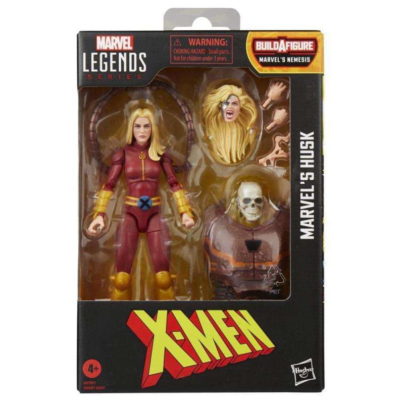 Figura hasbro marvel legends series build a figure marvels nemesis x - men marvels husk