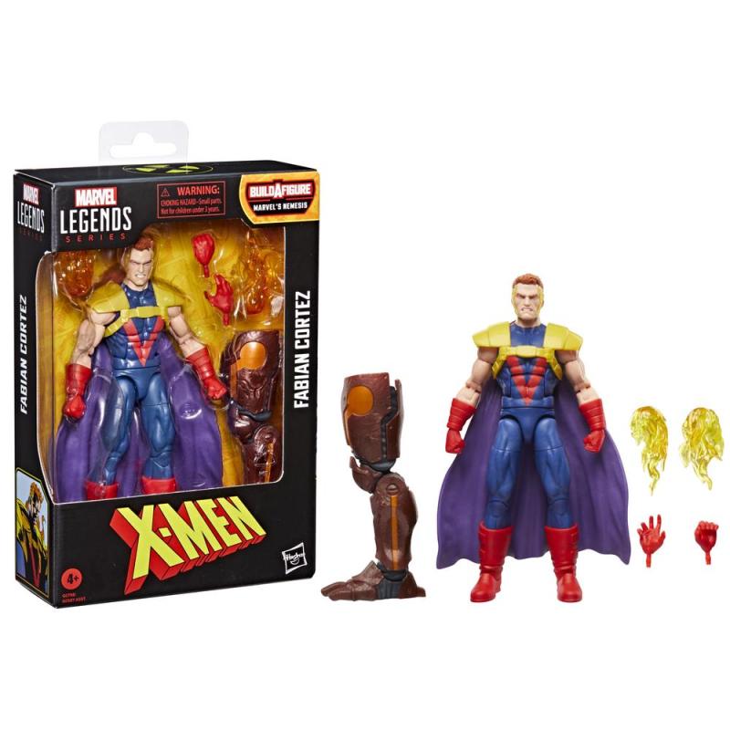 Figura hasbro marvel legends series build a figure marvels nemesis x - men fabian cortez