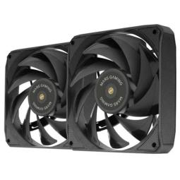 Ventilador mars gaming mf - nc 2 x 120mm negro