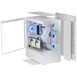 Caja ordenador mars gaming mcult e - atx cristal templado blanco