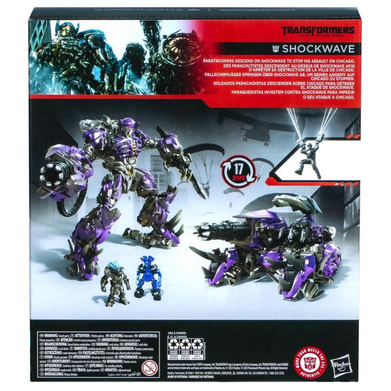 Figura hasbro transformers dark of the moon shockwave