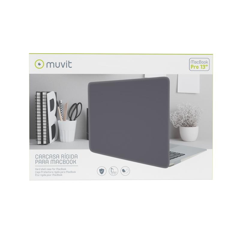 Funda muvit para apple macbook pro 13 pulgadas negra